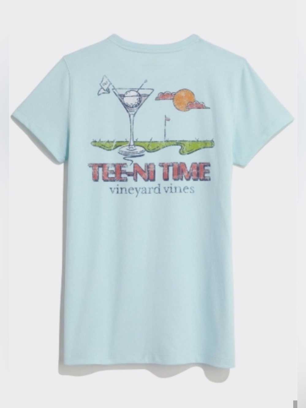 Vineyard Vines Women’s Golf Tee-ni Time Short-Sleeve Pocket Tee | Size XL